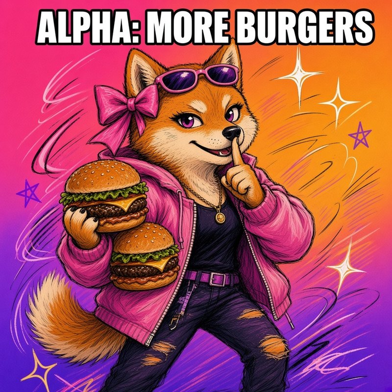 Alpha: more burgers 🤫 meme