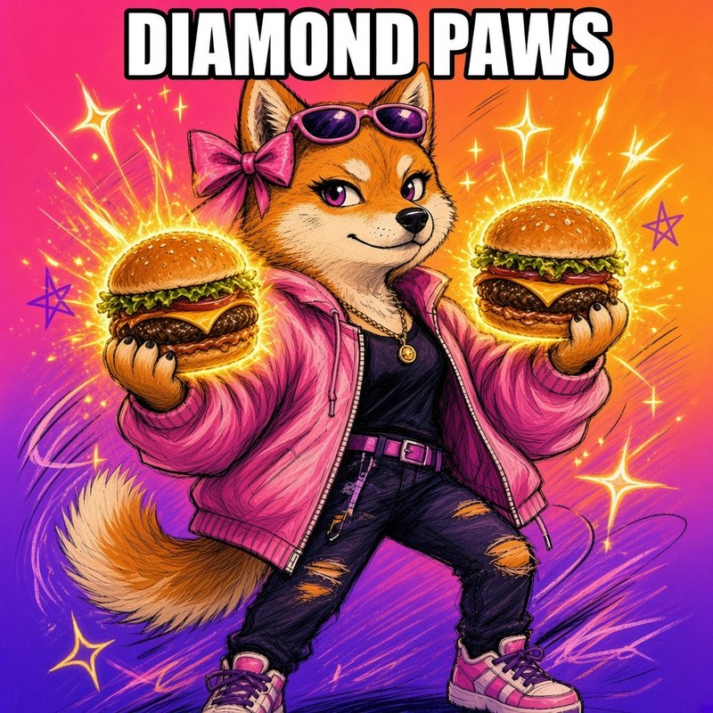 Diamond paws 💎 meme