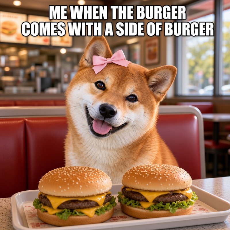 Real Sheems: Burger with a side of burger 🍔🍔